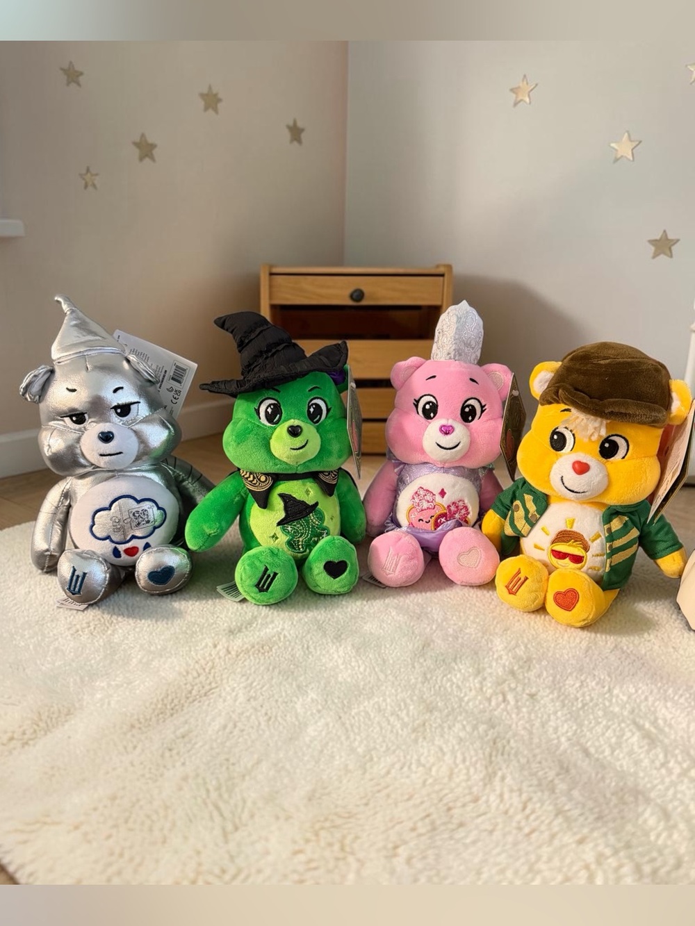 Care Bears Wicked Collection: Glinda, Elphara, Tin Man & Scarecrow set
